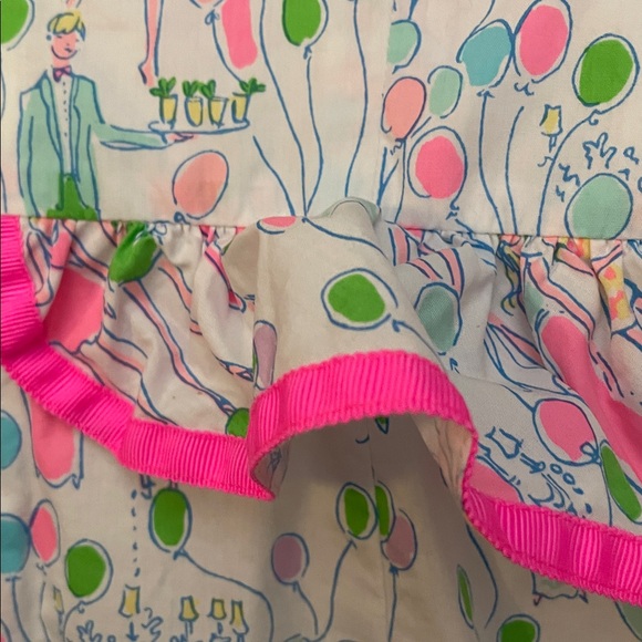 RARE Lilly Pulitzer Lowe Peplum Dress POP! Party 4 EUC - Picture 11 of 12